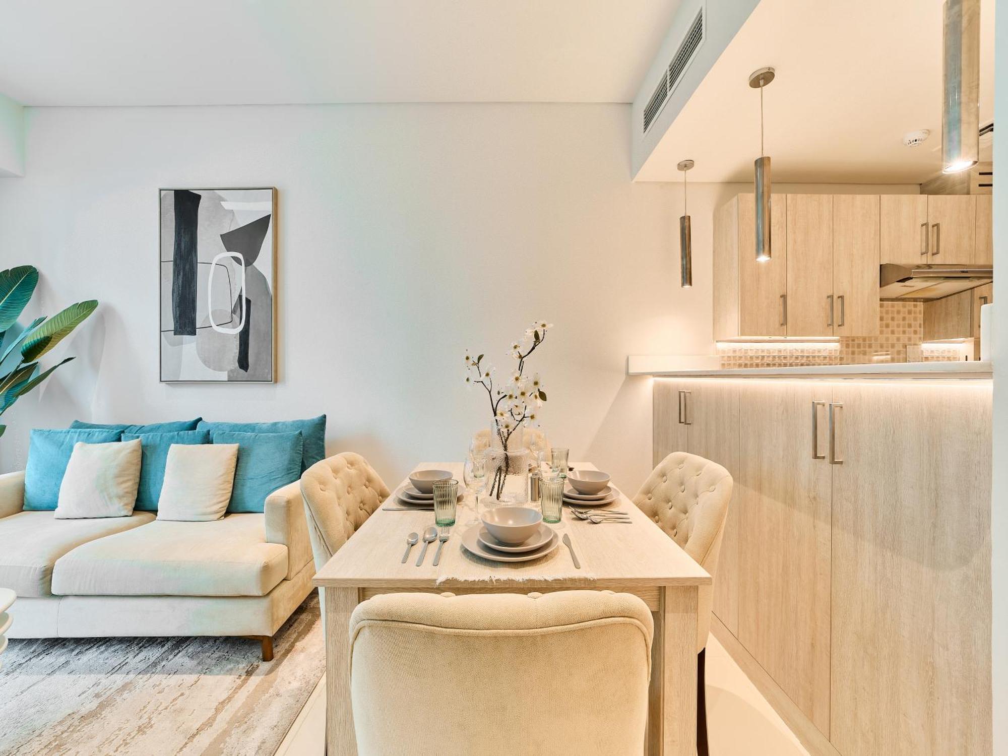 First Class Apartments In Seven Palm With Direct Access To The West Palm Beach And Nakheel Mall Дубай Номер фото